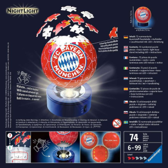 Bayern München 3D puzzle NightLight 74 pcs