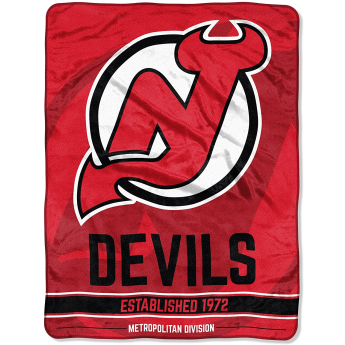 New Jersey Devils takaró Plush Micro Throw Logo