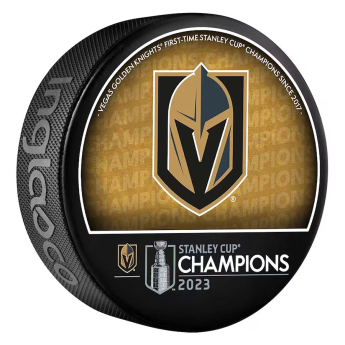 Vegas Golden Knights korong 2023 Stanley Cup Champions Logo Hockey Puck braun