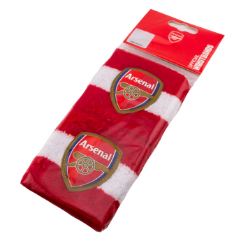 FC Arsenal tenisz karpánt 2 pack red with white Wristbands