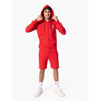 Bayern München férfi kapucnis pulóver Hooded Zip red