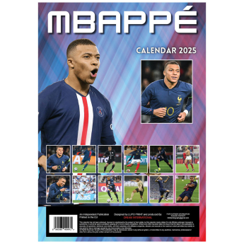 Kylian Mbappé naptár not official KYLIAN MBAPPÉ 2025