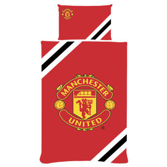 Manchester United 1 drb ágynemű Core Stripe Single Duvet Set