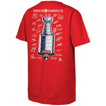 Florida Panthers gyerek póló 2024 Stanley Cup Champions Signature Roster