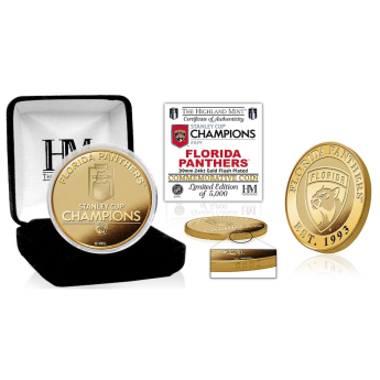 Florida Panthers gyűjtői érmék 2024 Stanley Cup Champions 39mm Gold Coin