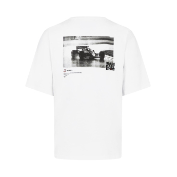 Ayrton Senna férfi póló Heavyweight Graphic white 2024