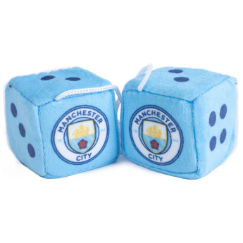 Manchester City autó kocka blue and white dice