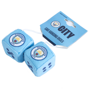 Manchester City autó kocka blue and white dice