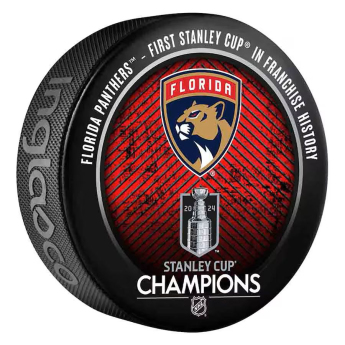 Florida Panthers korong 2024 Stanley Cup Champions Roster Souvenir Collector Puck