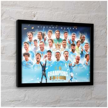 Manchester City kép keretben Premier League Champions Framed Picture 30 x 40