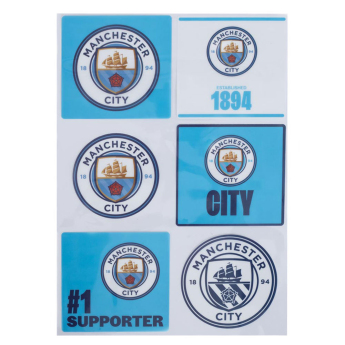 Manchester City matricák Car Decal Set