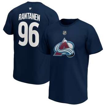 Colorado Avalanche férfi póló Mikko Rantanen #96 Iconic Name & Number Graphic