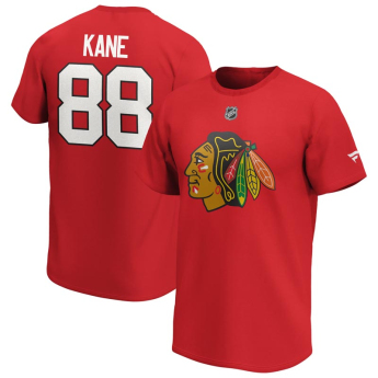 Chicago Blackhawks férfi póló Patrick Kane Iconic Name & Number Graphic