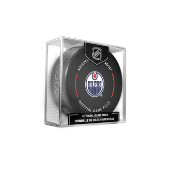 Edmonton Oilers korong Official Game Puck 2022-2023