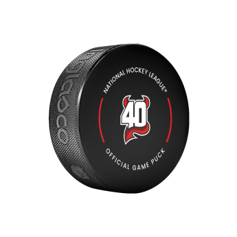 New Jersey Devils korong Official Game Puck 2022-2023 40th Anniversary