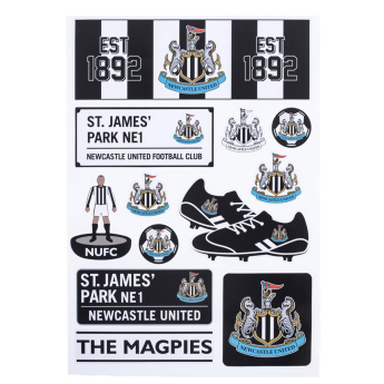 Newcastle United matricák A4 Set 12 pcs