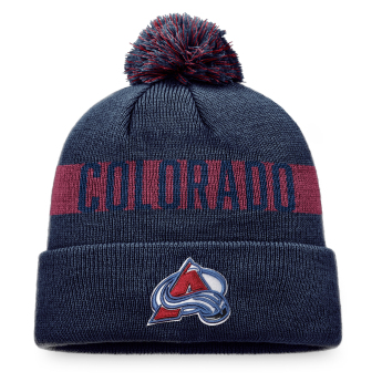 Colorado Avalanche téli sapka Fundamental Beanie Cuff with Pom