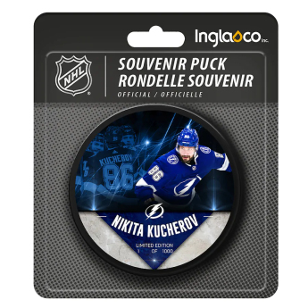 Tampa Bay Lightning korong Nikita Kucherov #86 Exclusive Player Hockey Puck - Limited Edition of 1000