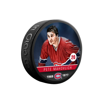 Montreal Canadiens korong Pete Mahovlich #20 Souvenir Collector Hockey Puck