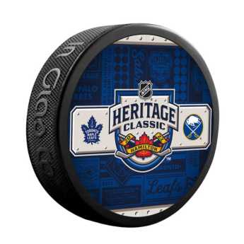 NHL termékek korong Heritage Classic 2022 Hamilton Dueling Official Game Puck