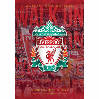 FC Liverpool naptár Deluxe 2025