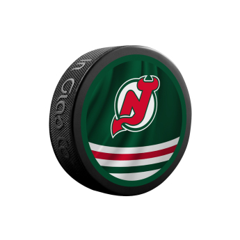 New Jersey Devils korong reverse retro jersey souvenir collector hockey puck