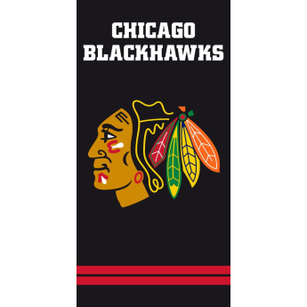 Chicago Blackhawks strand törölköző black