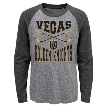 Vegas Golden Knights gyerek hosszú ujjú póló Cross Stick Ls Triblend Raglan