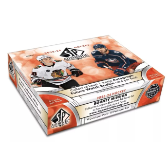 NHL dobozok NHL hokikártyák 2023-24 Upper Deck SP Authentic Hobby Box