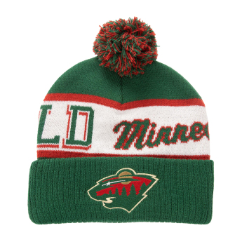 Minnesota Wild téli sapka Block Sweep Pom Knit