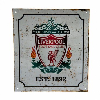 FC Liverpool fali tábla Retro Logo Sign